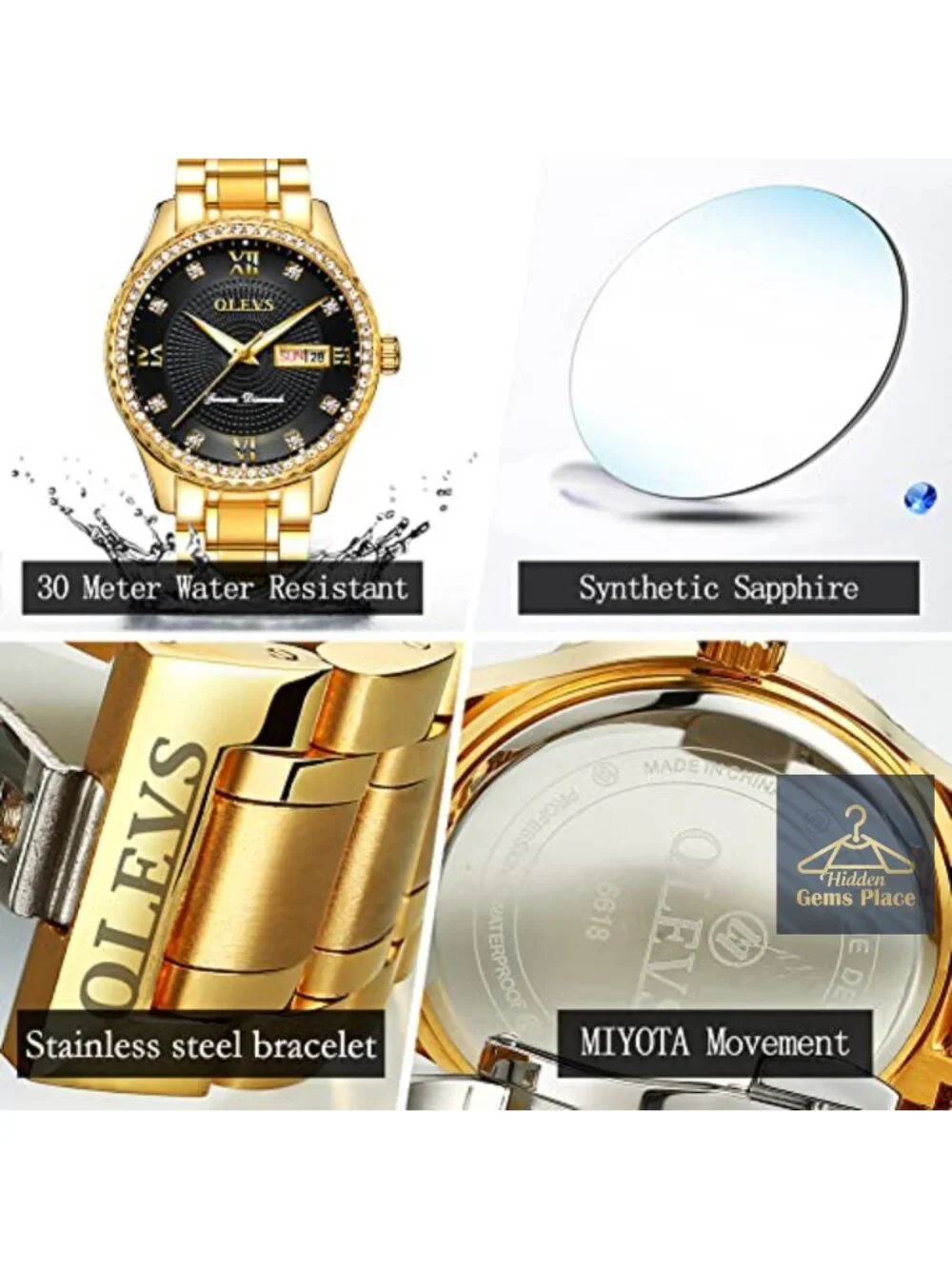 Men's Minimalist Ultra Thin Analog Wrist Watch with Stainless Steel Strap, Date